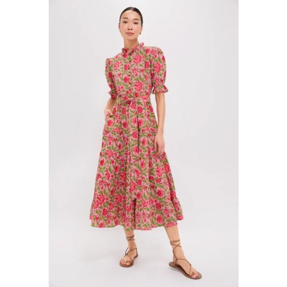 PINK CITY PRINTS Candy Jaal Matilda Dress Size M NWT Retail $275 - Picture 1 of 5